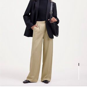 Madewell Wide-Leg Pants in Beige